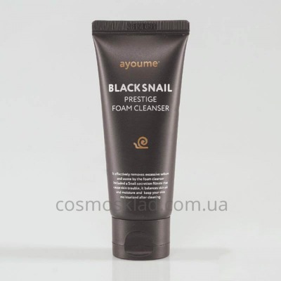 купити Равликова пінка для вмивання Ayoume Black Snail Prestige Foam Cleanser - 60 мл
