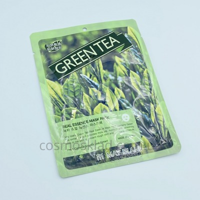  Тканинна маска із зеленим чаєм May Island Real Essence Green Tea Mask Pack - 25 г від постачальника в Україні